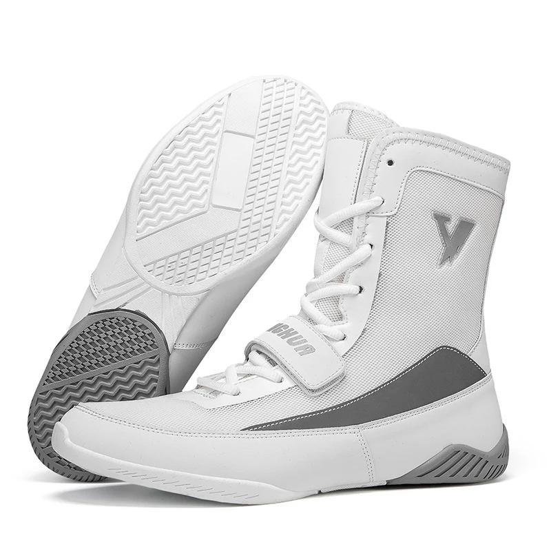 Herren Boxschuhe Kampfschuhe Professionell Bequem Kampfsport Athletisches Training Wrestling Schuhe Top Qualität Leichtgewichtige Boxstiefel