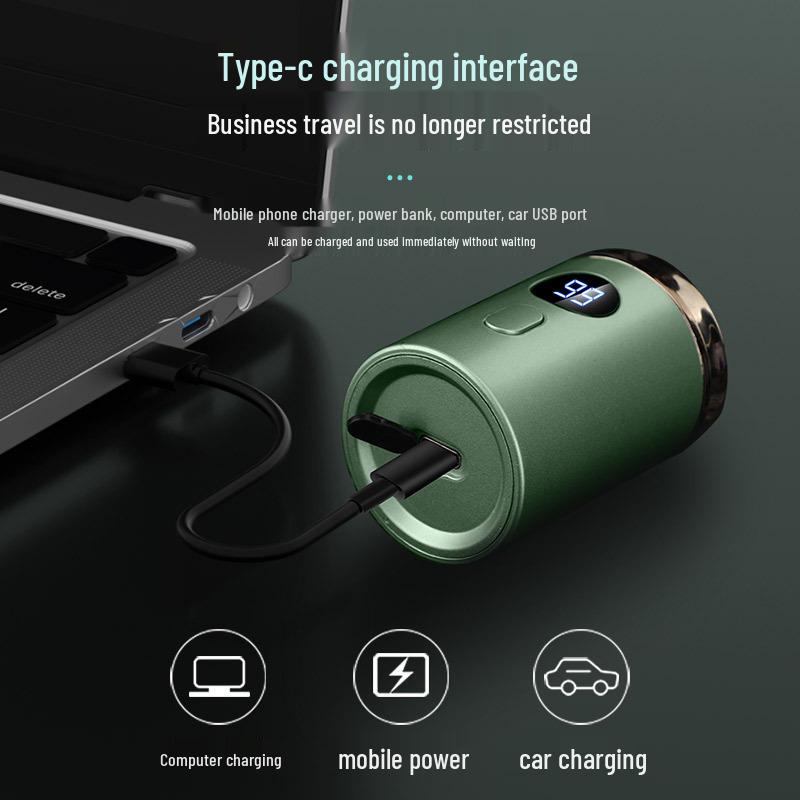 2023 Rechargeable Electric Mini Shaver for Men - Silent, Full Body, and Car Compatible