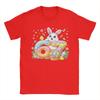 Happy Easter Day Funny  Bunny TShirt for Unisex  Funny Pure Cotton Tees Crewneck Short Sleeve T Shirt Big Size Clothing