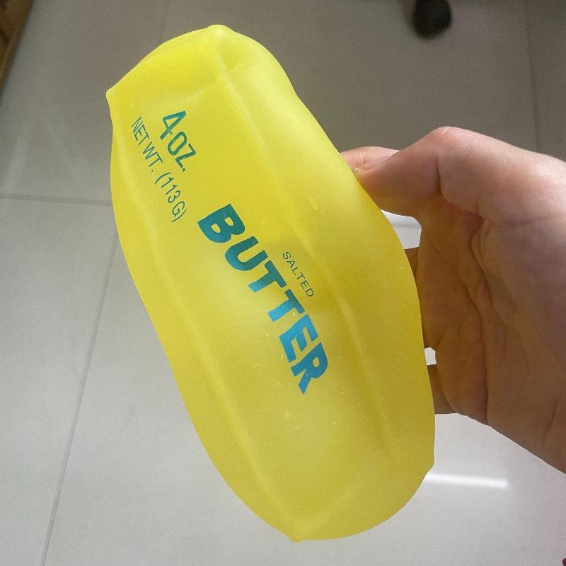 Moldable Butter Stick Squishy Toy Vaseline Filled Stress Relief Butter Cheese Bar Squeeze Fidget Toy Decompression Vent Toy