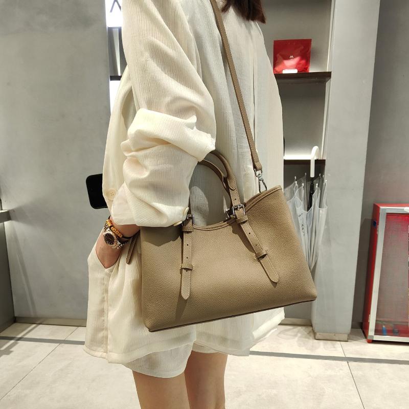 Leather Women's Bags Women's 2025 New Messenger High-end Commuting First-layer Cowhide Tote Bag Women's Handbag