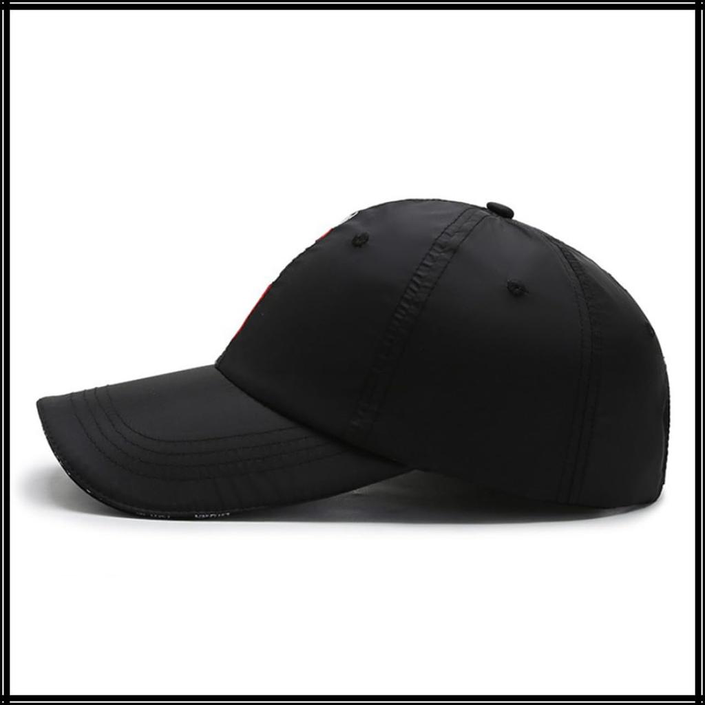 Cap with English Mountain CA888 [White Fang] Letters, Hat, Outdoor, Climbing, Walking, Fishing, Women's, Men's, (Navy)