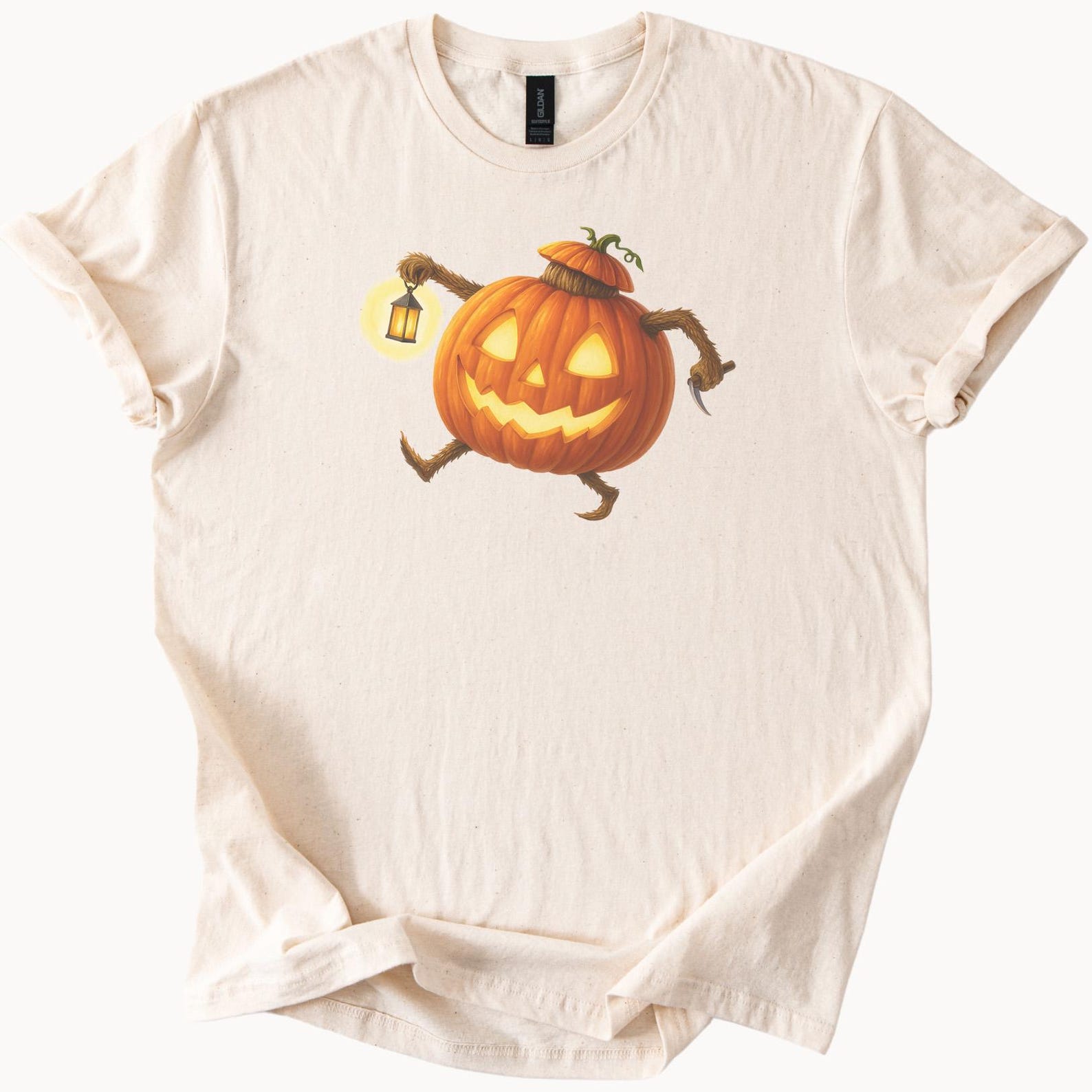 Running Pumpkin Lantern Halloween Shirt Jack O Lantern Smiling Pumpkin Face Graphic Spooky Fall T Shirt Halloween Party Top 160