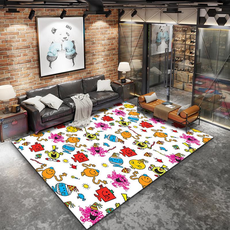 Mr Men Little Miss Carpet Rug For Living Room Bedroom Home Sofa Decoration Kids Play Nonslip Floor Mat
