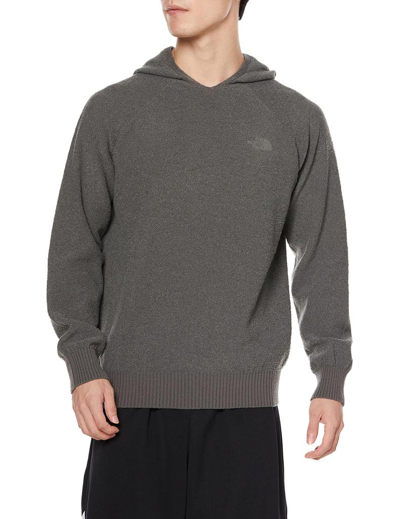 The North Face Comfortable Wool and Fuse Box Size M Hoodie, Unisex, Moisture-Wicking, Warm, Antibacterial, Odor-Resistant, Gray,