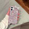 Super Fairy Flash Diamond Three-dimensional Cat Bow for iPhone16promax Apple 15 Mobile Phone Case Girl