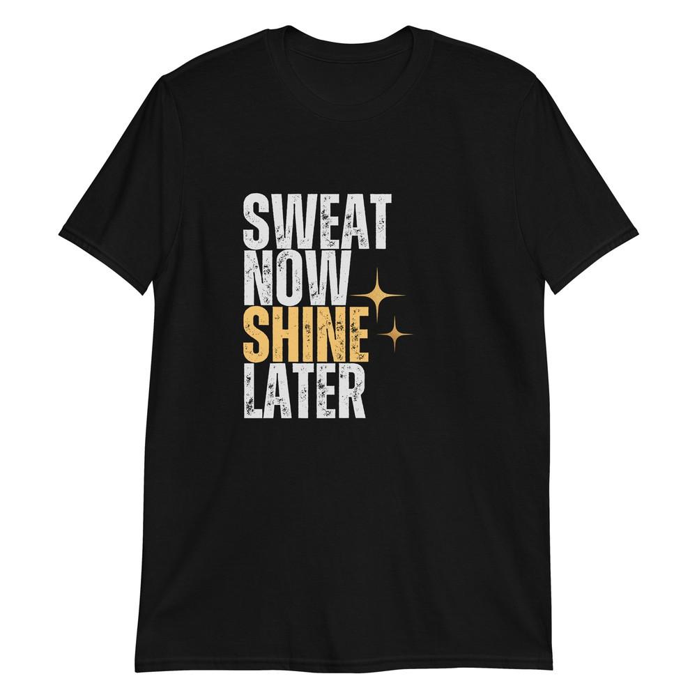 Потей сейчас, сияй потом: Футболка для фитнеса M