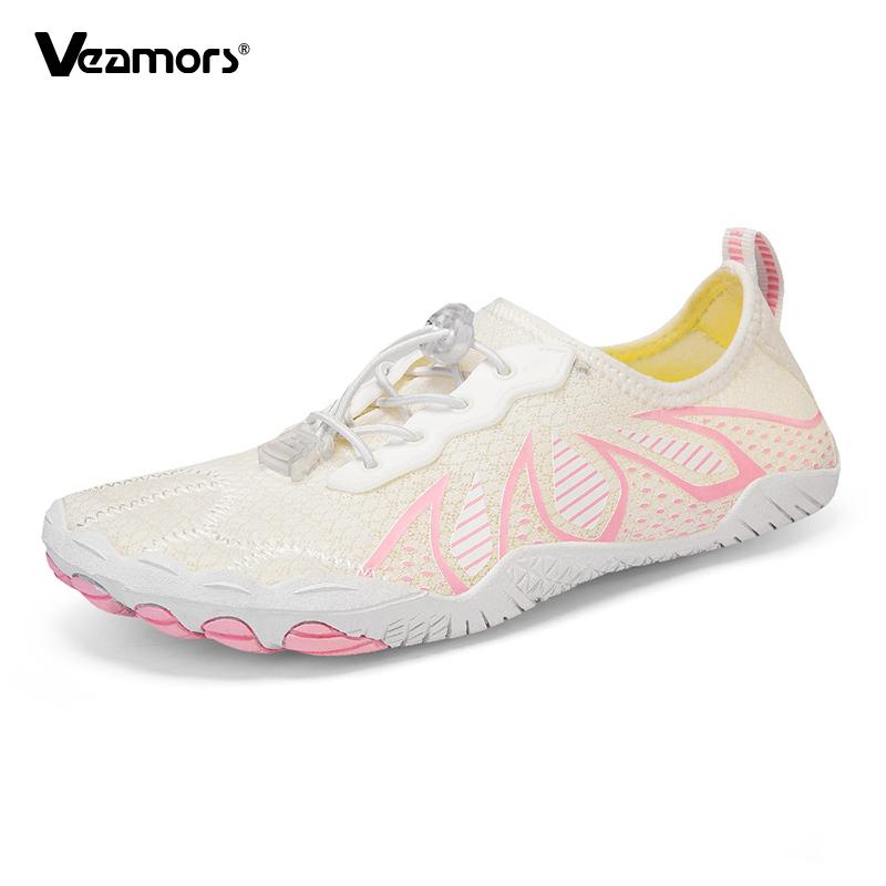 Men Barefoot Beach Wading Shoes Quick Drying Outdoor Aqua Shoes for Surfing Fishing Women Breathable Water Sports Shoes Non-slip