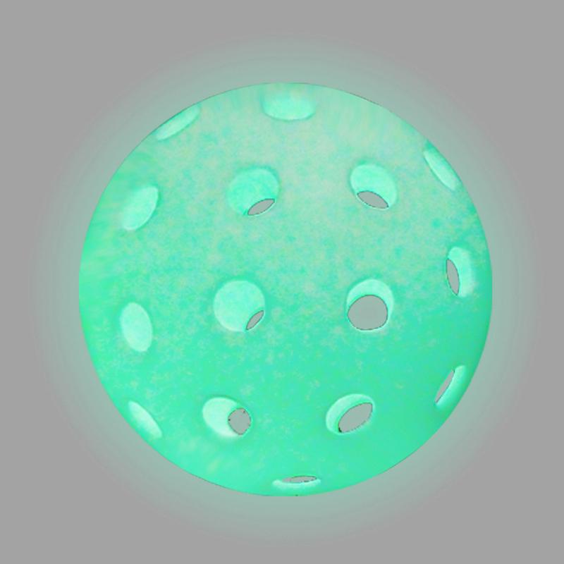 Lichtgevende Pickleball 74 mm Duurzaam Nachtlampje Groene Bal 40 Gaten Buitenwedstrijd Pickleball Ballen Gloeiend in het Donker