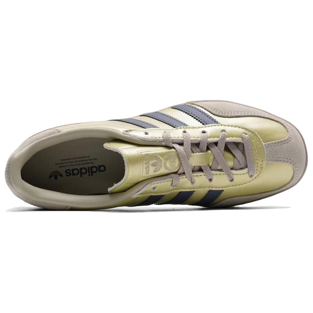 adidas Originale GAZELLE INDOOR Abriebfest, Leicht und Atmungsaktiv Niedrige Skateboard-Schuhe Damen Gold JR2404