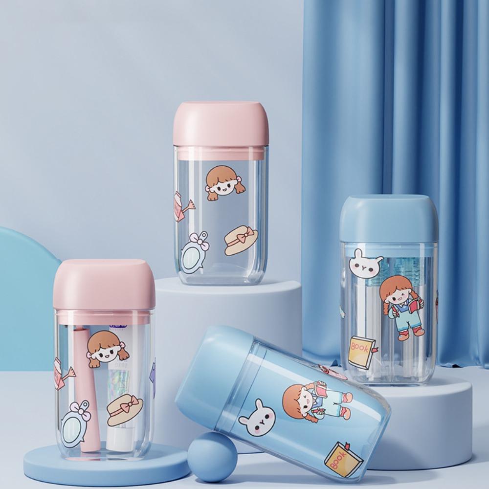 

ABS and PP Mouthwash Cup Multifunction Travel Washing Cup New Foldable Toothbrush