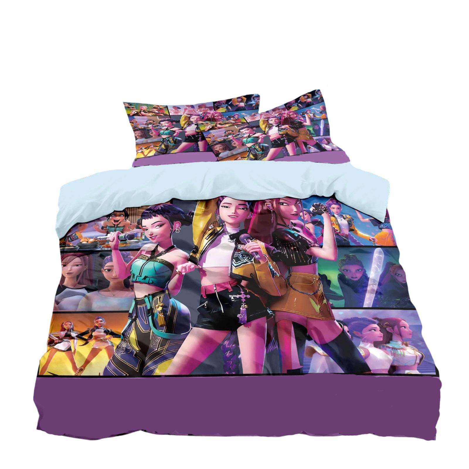 

Three Piece Duvet Cover With Digital Printing Kit, Brushed Pillowcase, Duvet Cover One Size