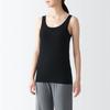MUJI Jedwabna Mieszanka Top Tank FCB34A3S Czarny S Zestaw 2 szt. Damski