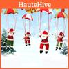 Charming Santa Claus Snowman Christmas Home Ceiling Decoration Parachute Doll Toy