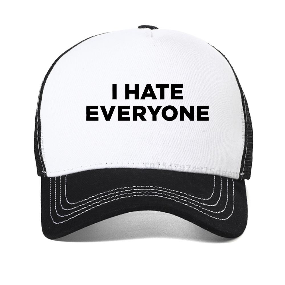 New Sugarbaby I Hate Everyone baseball cap Summer Fashion Women mesh Snapback hats outdoor casual adjustable mesh trucker hat