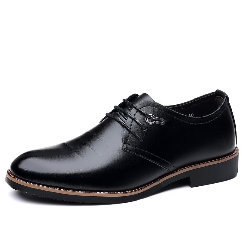 Business Fashion Casual Lace-up Men's Leather Shoes 2025 New Spring and Summer Versatile British Professional Work Shoes