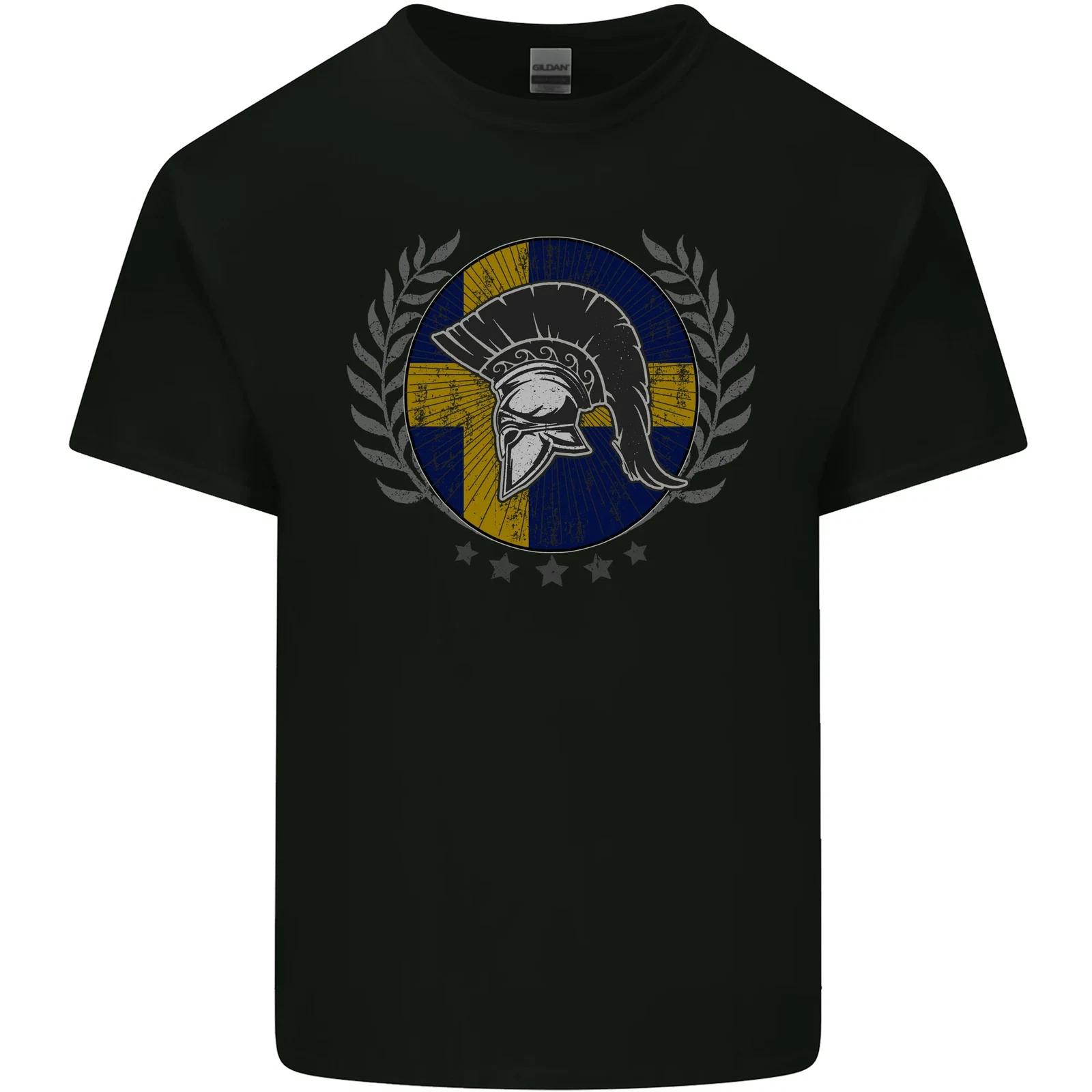 Sweden Bodybuilding Flag Gym Training Swedish Kids T-Shirt Childrens S