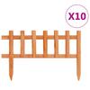 Lawn Edging Set 10 pcs Spruce Wood 4.4 m Total Length