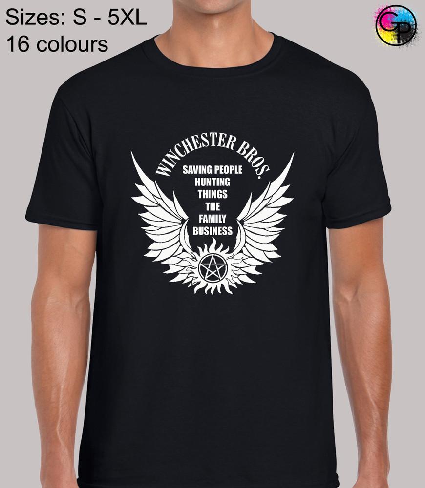 

Saving People Hunting Things Winchester Supernatural Brothers Men s T-Shirt M