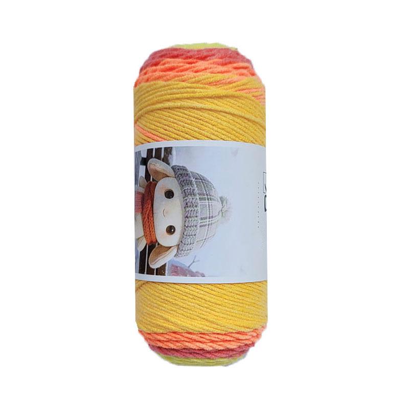 5-Ply Colored Combed Cotton Baby Yarn for Hand-Knitting and DIY Crochet Projects, Ideal for Flower Bouquets and Medium-Thickness Blankets