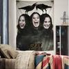Rock Singer Ozzy Osbourne Anime Tapestry Art Science Fiction Room Home Decor Wall Art Decor