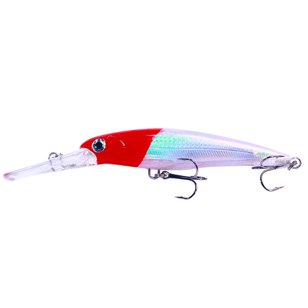 1pcs 17cm 30g Deep Diving Large Minnow Lure Artificial Wobbler Hard Bait Crankbait Sea Bass Pike Perch Fishing Tackle