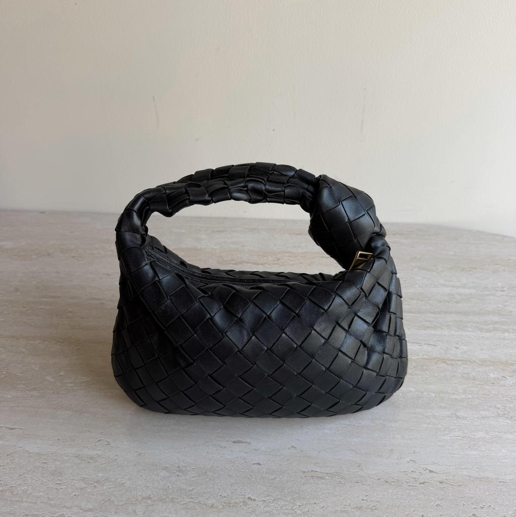 [Pre-Owned] Jodie Woven Leather Mini Tote Bag - Very Good #1B5HW51