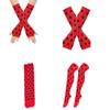 Cosplay Thigh High Long Socks for Women Girl Over Knee Stockings and Arm Warmers Insect Dots Print Costume Accessories