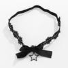 Elastic Lace Leg Ring with Alloy Ribbon & Tassel - Fashionable Accessory for Women
