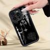 Gothic Cyber Sigil Cross Phone Case For iPhone 17 16 15 14 13 12 11 Pro Max 16E Plus INS Soft Cover