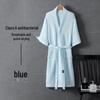 Unisex Quick-Dry Cotton Waffle Bathrobe - Ideal for Summer and Hotels