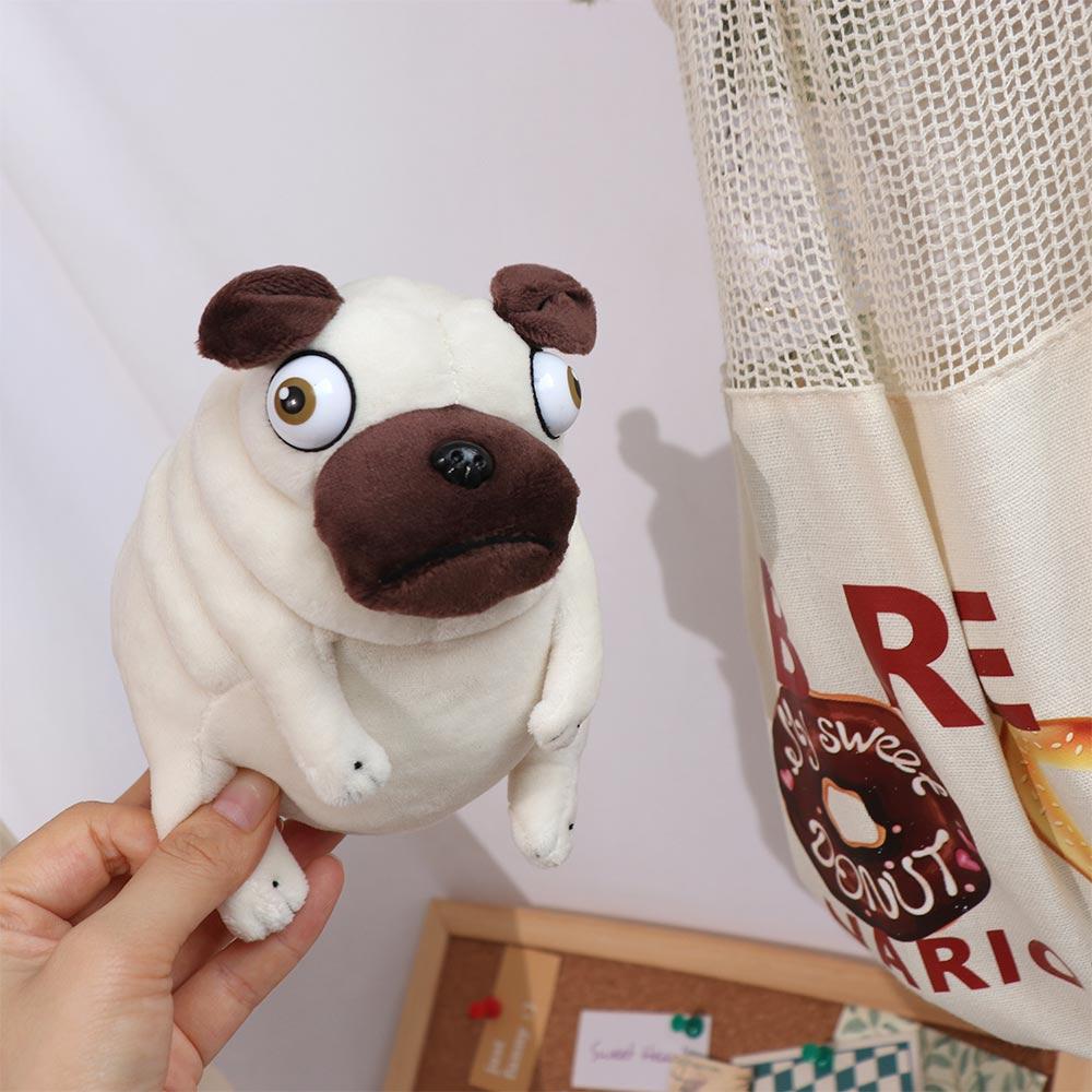 Mate Sitting Pug Dogs Pug Dog Plush Doll Elf Fat Pug Plush Toys Stuffed Toy Pug Dog Plush Toy