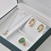 Set Jewellery Box PU Leather Travel Portable Organizer Ring Earrings Necklace Box Three Sets of Jewelry Display Box