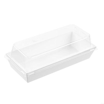50pcs Practical Kraft Boxes for Sandwiches Pastries and Portable Snacks 6XDE