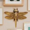 Goldene Libelle Wandbehang Ornamente Wohnzimmer Dekoration Wandhintergrund Display Insektenskulptur Wandmontierte Dekorationen