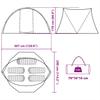 Fishing Tent for 5 Persons Brown Waterproof