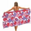 Colourful Japanese Waves Beach Towel Portable Quick Dry Sand Outdoor Towel For Travel Sport Swim Yoga Mat Absorbent Bath Towels