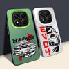 Phone Case for Xiaomi Redmi Note 10s 12 13 14 Pro Plus 11s 10 11 Pro Soft Cover JJapanese JDM Drift Car Red Sun