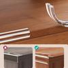 6.6ft Baby Safety Transparent PVC Protection Table Edge Guard Protector Strip Self Adhesive Kids Collision Proof Soft Bumper