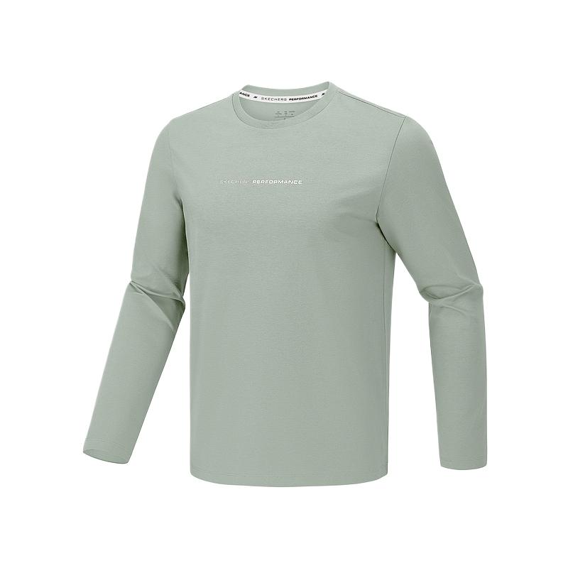 Мужская футболка-свитшот Skechers однотонная с длинным рукавом tops P226M231-05CQ M