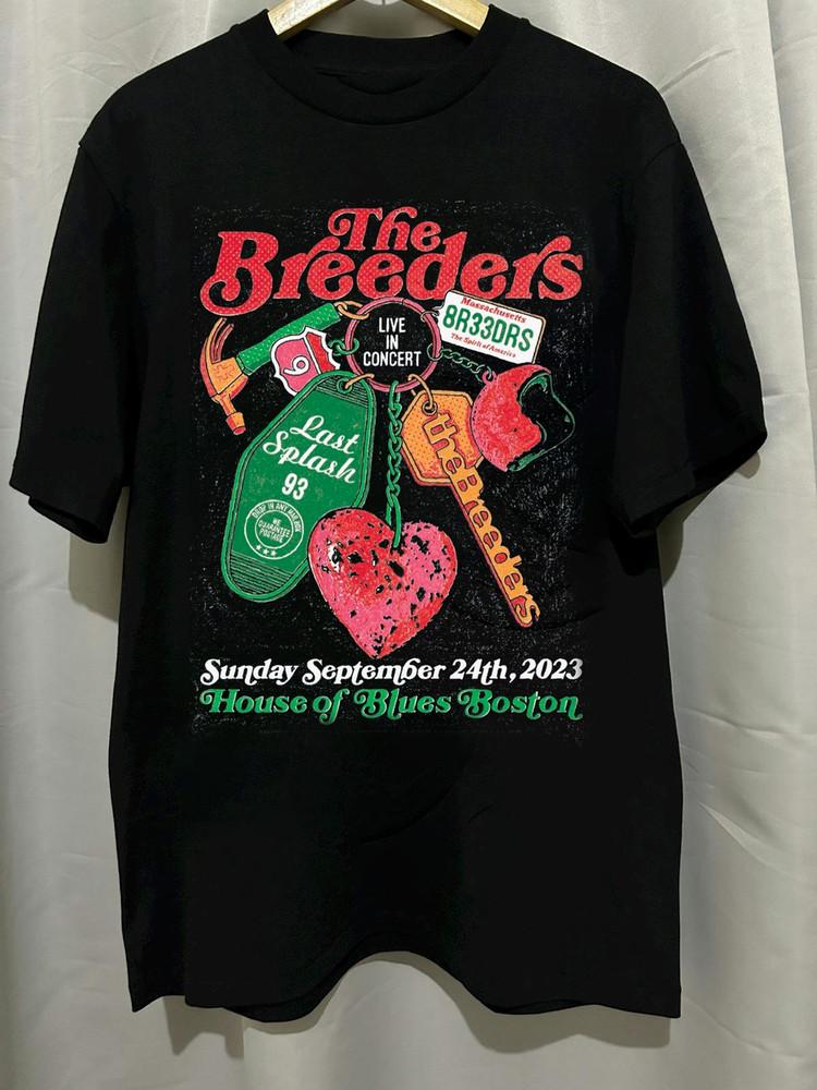 the Breeders Band Tour 2023 T-shirt Cotton Tee For Men Women S-234XL BO1100 Unisex T-Shirt M