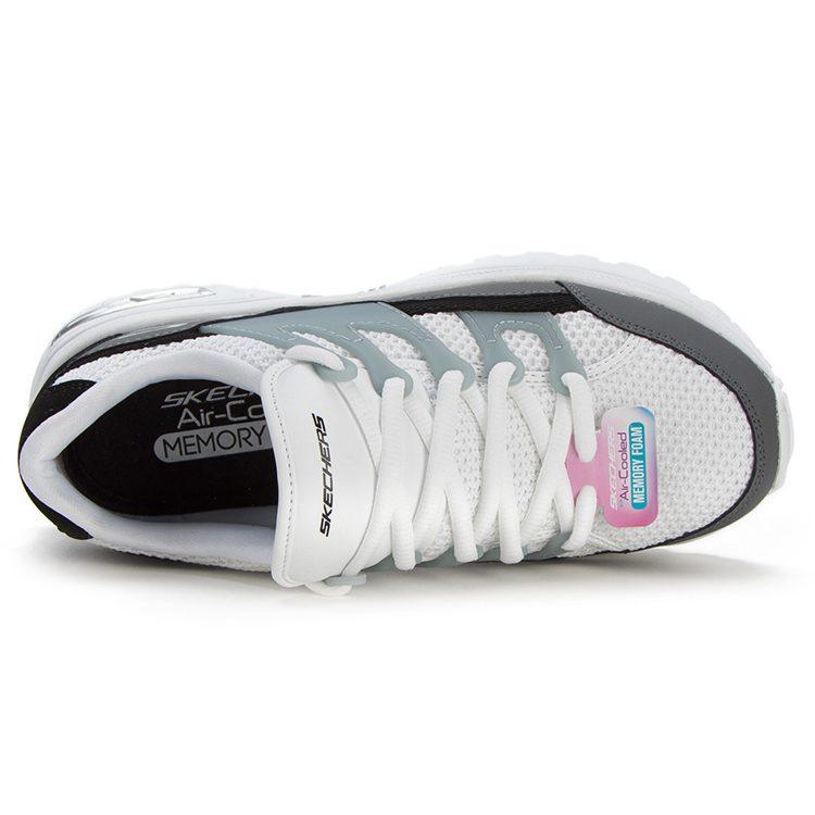Skechers D'Lites Low Top Daddy Shoes White/Grey Women's 66666253-BKW
