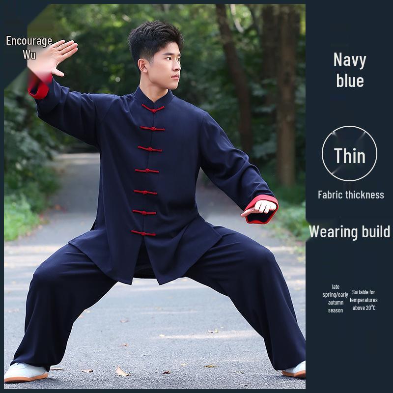 Li Wu High-End Tai Chi Anzug für Damen und Herren für die Herbst-/Wintersaison für die Morgenpraxis