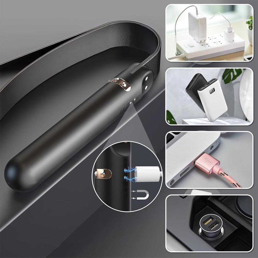 Multi-Frequency Leather Whip Vibrator for Master-Servant SM Roleplay and Foreplay