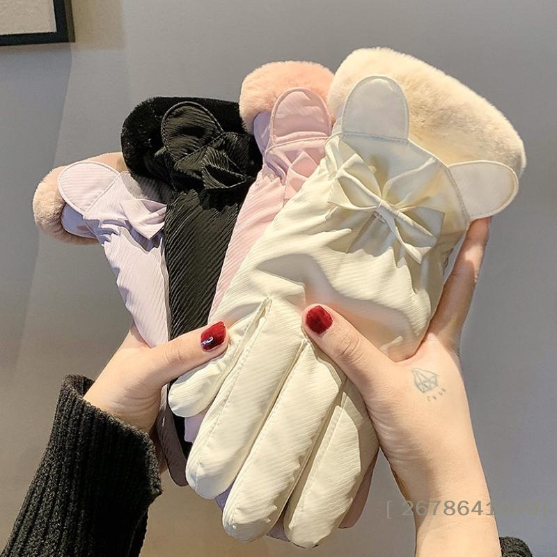 Women's Winter Thermal Touchscreen Gloves, Thick Fleece Lined Windproof Riding Gloves for Outdoor Cold Weather Commute Gloves