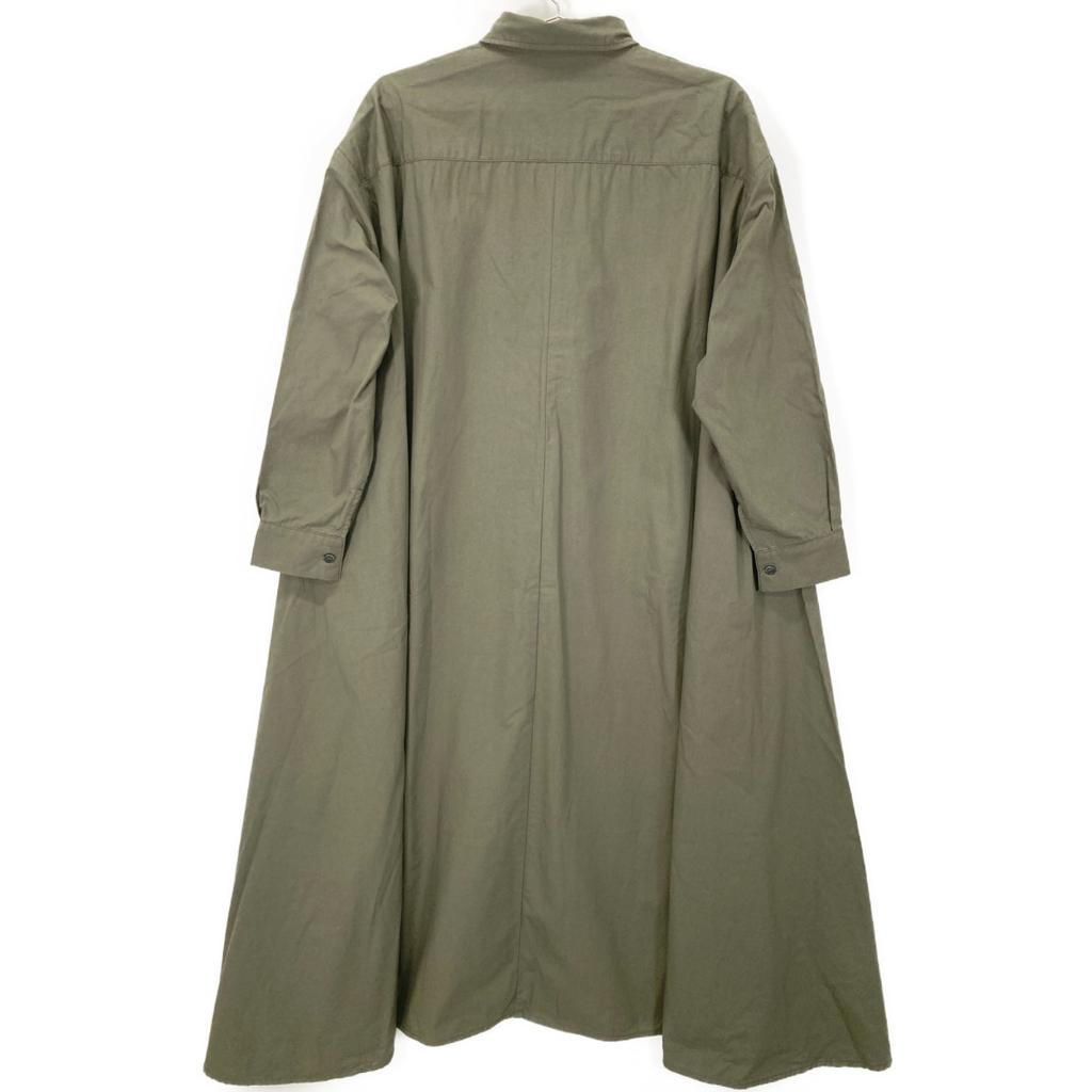 ICHI Olive LT/V200902 Flared Shirt Dress Dress Not Written oliveUsed