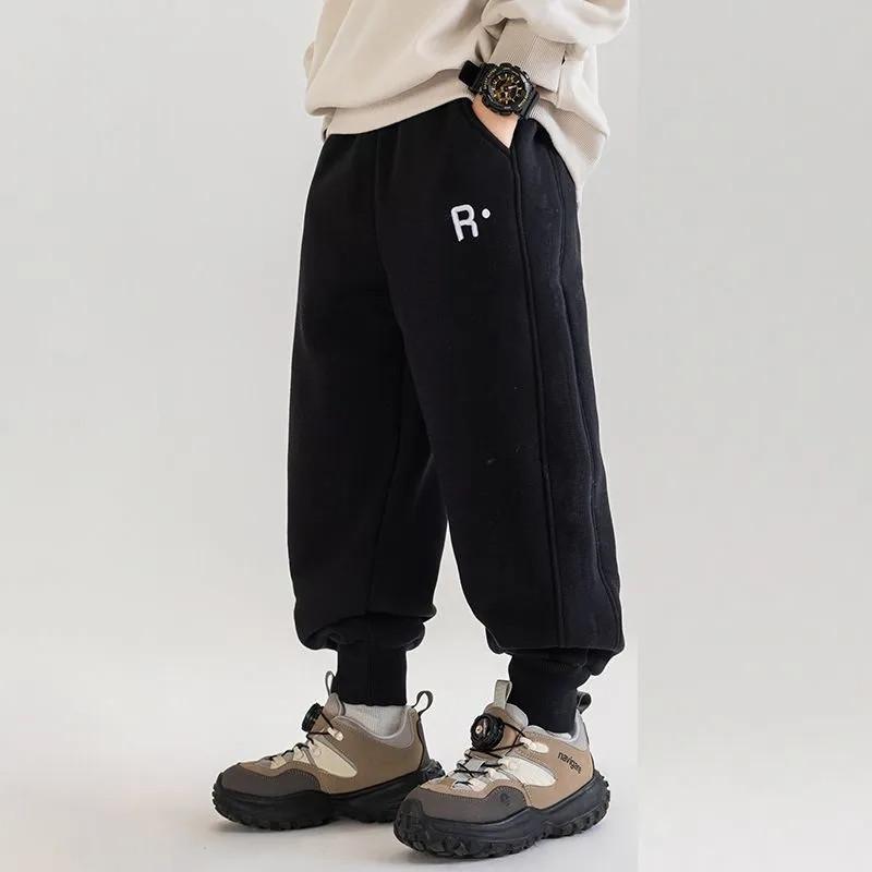 

Детские повседневные брюки 1-11 лет Весенние подростковые брюки для мальчиков однотонные Свободные уличные спортивные штаны 110