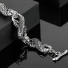 Bracciali da Uomo Massiccio Drago Cinese Vintage Acciaio Inossidabile Testa di Drago Catena da Corpo Bracciale per Uomo Gioielli Gotici Regali