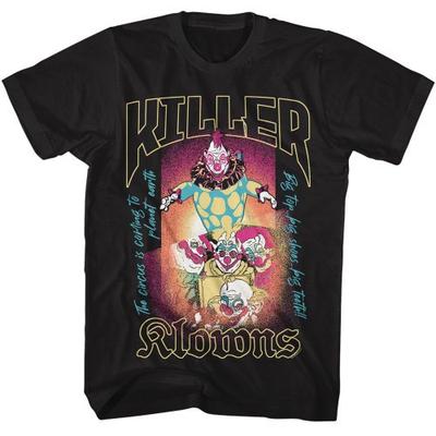 Killer Klowns aus dem Weltall Schwarzes T-Shirt für Erwachsene Unisex T-Shirt