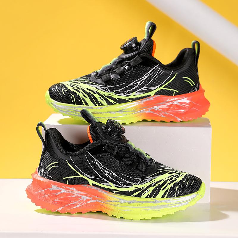 Breathable children's shoes Boys mesh sneakers Girls lightweight non-slip running shoes 2025 spring and autumn new running shoes batch